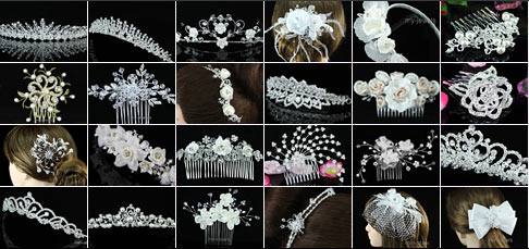 Wedding Bridal Heart Crystal Tiara T1301  